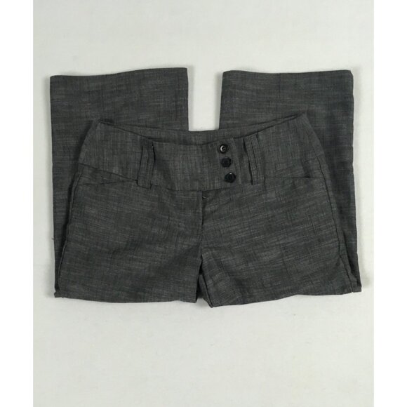 Tracy Evans Limited Women Capri Dress Pants Size 5 Gray Mid Rise Boot Cut Pocket - Picture 5 of 13